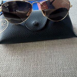 Ray-Ban Gold Frame Sunglasses